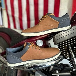 Brown and Gray Casual Shoes